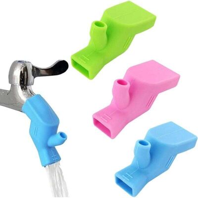 OEM 3 Pcs Extension Robinet Enfant, Silicone De Qualité Alimentaire Pour Enfants Prolongateur Robinet Pour Bébé Rallonges De Robinet En Pour Salle De Bain Cuisine Laver Les Mains Et Le Visage - Publicité OEM 3 Pcs Extension Robinet Enfant, Silicone De Qualité Alimentaire Pour Enfants Prolongateur Robinet Pour Bébé Rallonges De Robinet En Pour Salle De Bain Cuisine Laver Les Mains Et Le Visage - Publicité