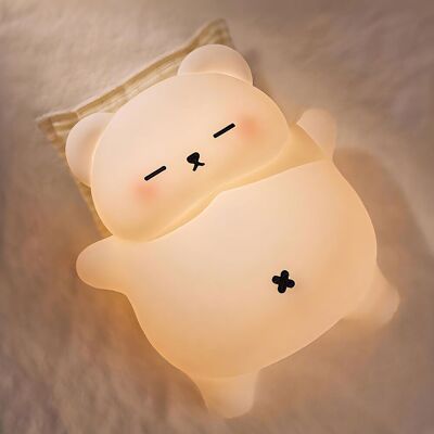 OEM Veilleuse Bébé Ours Polaire Ronflant – Silicone Alimentaire, Gradation, Minuterie, Rechargeable, Cadeau Enfant (16,5 X 8,6 X 18 Cm) - Publicité OEM Veilleuse Bébé Ours Polaire Ronflant – Silicone Alimentaire, Gradation, Minuterie, Rechargeable, Cadeau Enfant (16,5 X 8,6 X 18 Cm) - Publicité