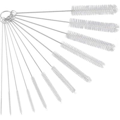 OEM Lot De 12 Brosses De Nettoyage,goupillon De Nettoyage,brosse De Nettoyage Pour Tube,bouteille En Verre,biberon,bouilloire Et Clavier,brosse De Nettoyage En Nylon Pour Bouteille, Blanc - Publicité OEM Lot De 12 Brosses De Nettoyage,goupillon De Nettoyage,brosse De Nettoyage Pour Tube,bouteille En Verre,biberon,bouilloire Et Clavier,brosse De Nettoyage En Nylon Pour Bouteille, Blanc - Publicité
