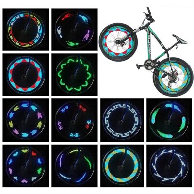 ALVIOR Feux Pour Rayons De Vélo - 14 Led Rgb Étanches Ip55 - 30 Motifs Dynamiques Activés Par Mouvement - Pour Vélos À Rayons 16 Pouces Et Plus - 1 Unité - Publicité ALVIOR Feux Pour Rayons De Vélo - 14 Led Rgb Étanches Ip55 - 30 Motifs Dynamiques Activés Par Mouvement - Pour Vélos À Rayons 16 Pouces Et Plus - 1 Unité - Publicité