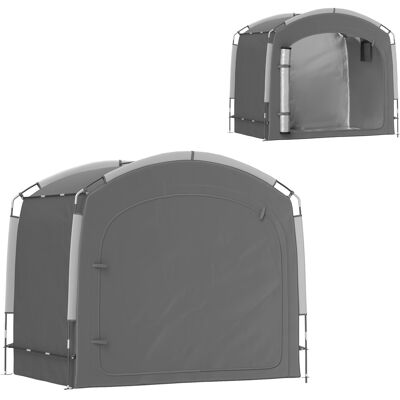 OEM Abri Vélo Portable 3-4 Vélos Avec 2 Poches Latérales 205x140x188 Cm Gris Foncé - Publicité OEM Abri Vélo Portable 3-4 Vélos Avec 2 Poches Latérales 205x140x188 Cm Gris Foncé - Publicité