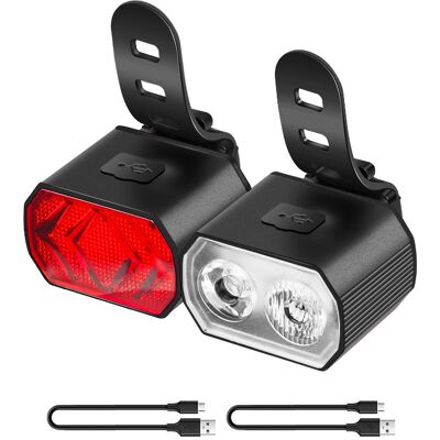 OEM Lumiere Velo Avant Et Arriere, Lampe Velo Led Rechargeable Par Usb 6 Modes D'Éclairage, Lumière Velo Convient Aux Vélos De Montagne Et Aux Bicyclettes - Publicité OEM Lumiere Velo Avant Et Arriere, Lampe Velo Led Rechargeable Par Usb 6 Modes D'Éclairage, Lumière Velo Convient Aux Vélos De Montagne Et Aux Bicyclettes - Publicité