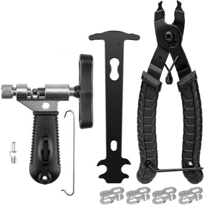 OEM Derive Chaine Velo,pince Chaine Velo Pour 6 7 8 9 10 11 Vitesses,4 En 1 Attache Rapide Chaine Velo,idéal Pour La Course, Le Vtt Et Le Vélo De Ville Lien De Vélo Pince Trousse De Réparation - Publicité OEM Derive Chaine Velo,pince Chaine Velo Pour 6 7 8 9 10 11 Vitesses,4 En 1 Attache Rapide Chaine Velo,idéal Pour La Course, Le Vtt Et Le Vélo De Ville Lien De Vélo Pince Trousse De Réparation - Publicité