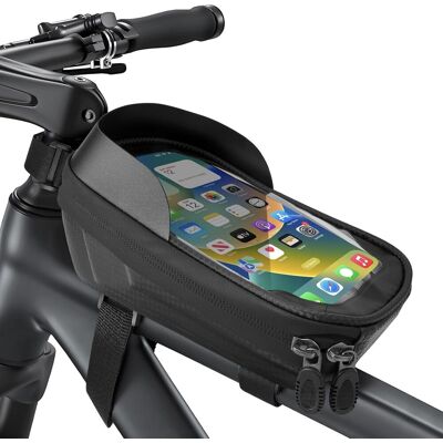 OEM Sacoche Velo, 1,25 Litre Etanche Sacoche Cadre Velo Pour Smartphones Jusqu'à 6,8" Avec Ecran Tactile Tpu Pour Cyclistes Hommes Accessoires Velo Pour Vtt, Velos De Route, E-bikes - Publicité OEM Sacoche Velo, 1,25 Litre Etanche Sacoche Cadre Velo Pour Smartphones Jusqu'à 6,8" Avec Ecran Tactile Tpu Pour Cyclistes Hommes Accessoires Velo Pour Vtt, Velos De Route, E-bikes - Publicité