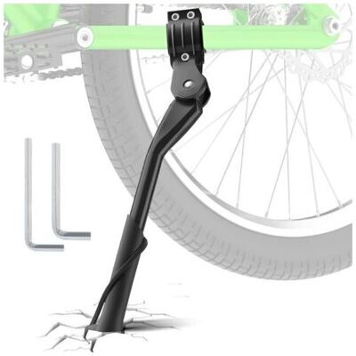 BUNTHAUS Béquille De Vélo Réglable En Hauteur, Fond Antidérapant En Silicone Pour 24 À 29 Pouces, Vtt, Vélos Électriques, Randonnée Et Ville - Publicité BUNTHAUS Béquille De Vélo Réglable En Hauteur, Fond Antidérapant En Silicone Pour 24 À 29 Pouces, Vtt, Vélos Électriques, Randonnée Et Ville - Publicité