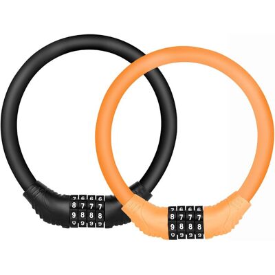OEM Lot De 2 Bicycle Cable Locks Vélo Câble Antivol Sécurité 4 Chiffres Passcode Réinitialisable Combinaison Portable Cable Antivol À Code D'Accès Bike Locker Pour Vélo L'Extérieur - Publicité OEM Lot De 2 Bicycle Cable Locks Vélo Câble Antivol Sécurité 4 Chiffres Passcode Réinitialisable Combinaison Portable Cable Antivol À Code D'Accès Bike Locker Pour Vélo L'Extérieur - Publicité