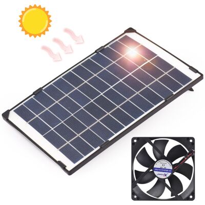 PELTOR Jeffergarden Mini Ventilateur Solaire 6w 12v Pour Extraction D'Air, Idéal Pour Niches Pour Petits Animaux, Poulaillers, Serres Et Abris De Jardin. Câble De 3 Mètres. Publicité PELTOR Jeffergarden Mini Ventilateur Solaire 6w 12v Pour Extraction D'Air, Idéal Pour Niches Pour Petits Animaux, Poulaillers, Serres Et Abris De Jardin. Câble De 3 Mètres. Publicité