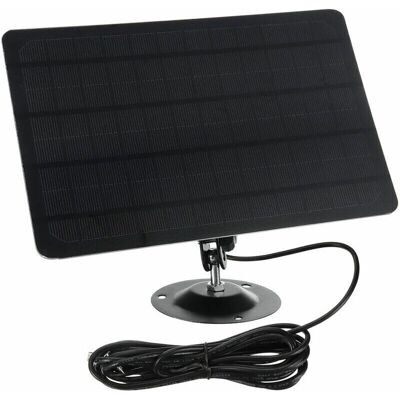 SANS MARQUE Panneau Solaire Micro Usb 10w 5v 2000mah Rotation À 360 Degrés Panneau Solaire En Silicone Monocristallin Imperméable Fixé Au Mur Pour Caméra Usb,noir - Publicité SANS MARQUE Panneau Solaire Micro Usb 10w 5v 2000mah Rotation À 360 Degrés Panneau Solaire En Silicone Monocristallin Imperméable Fixé Au Mur Pour Caméra Usb,noir - Publicité