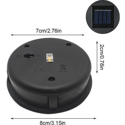 SANS MARQUE Lot De 4 Lampes Solaires De Rechange Avec Ampoules Led, Panneaux Solaires, Batterie Pour Panneau Solaire, Boîtes À Piles Solaires Led De Rechange Pour Lanternes Suspendues, Lampes Solaires Led - Publicité SANS MARQUE Lot De 4 Lampes Solaires De Rechange Avec Ampoules Led, Panneaux Solaires, Batterie Pour Panneau Solaire, Boîtes À Piles Solaires Led De Rechange Pour Lanternes Suspendues, Lampes Solaires Led - Publicité