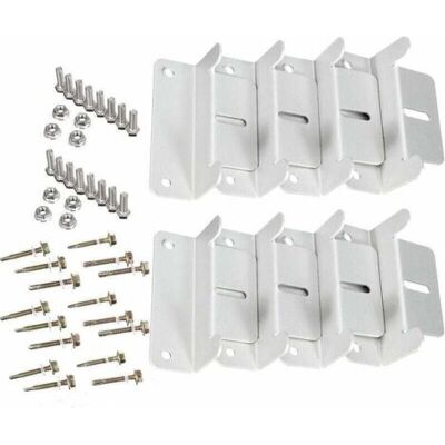 ABYSSE Lot De 2 Panneau Solaire Montage Support En Forme De Z Pour Montage De Panneau Solaire, Pour Caravane, Bateau, Voiture, Camion, Domicile, Montage Hors-réseau Sur Le Toit (8 Supports Au Total) - Publicité ABYSSE Lot De 2 Panneau Solaire Montage Support En Forme De Z Pour Montage De Panneau Solaire, Pour Caravane, Bateau, Voiture, Camion, Domicile, Montage Hors-réseau Sur Le Toit (8 Supports Au Total) - Publicité