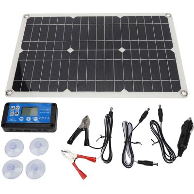 MOXIE Chargeur De Batterie Solaire 100w 18v, Contrleur Usb Portable, Kit De Charge De Panneau Monocristallin 42x28cm - Publicité MOXIE Chargeur De Batterie Solaire 100w 18v, Contrleur Usb Portable, Kit De Charge De Panneau Monocristallin 42x28cm - Publicité