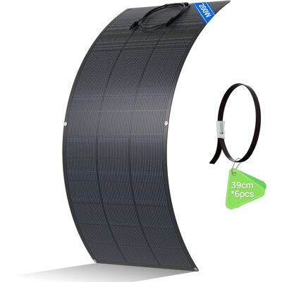 Eco-worthy Panneau Solaire Souple 200w, Cellule Mono 18bb 25% De Conversion Élevée Matériau Etfe,flexible Panneau Solaire Pour Balcon, Camping-car, Bateau - Publicité Eco-worthy Panneau Solaire Souple 200w, Cellule Mono 18bb 25% De Conversion Élevée Matériau Etfe,flexible Panneau Solaire Pour Balcon, Camping-car, Bateau - Publicité