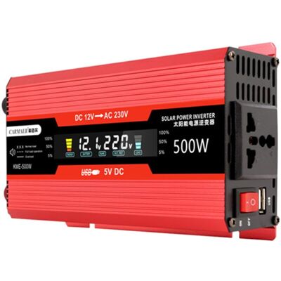 MOXIE Onduleur De Puissance De Voiture 500w, Convertisseur Ac Solaire Lcd Numérique À Onde Sinusoïdale Modifiée Avec Prises, Port De Charge Usb, Interrupteur Marche/arrêt Pour Panneau De Camping-car - Publicité MOXIE Onduleur De Puissance De Voiture 500w, Convertisseur Ac Solaire Lcd Numérique À Onde Sinusoïdale Modifiée Avec Prises, Port De Charge Usb, Interrupteur Marche/arrêt Pour Panneau De Camping-car - Publicité