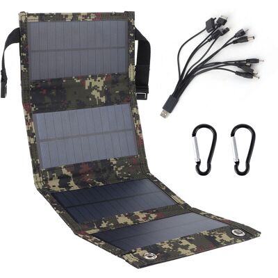 OEM Jeffergarden Panneau Solaire Pliable 20w, Chargeur De Cellules Portable En Silicium Monocristallin, Sortie Usb, Étanche Ip65-dou - Publicité OEM Jeffergarden Panneau Solaire Pliable 20w, Chargeur De Cellules Portable En Silicium Monocristallin, Sortie Usb, Étanche Ip65-dou - Publicité