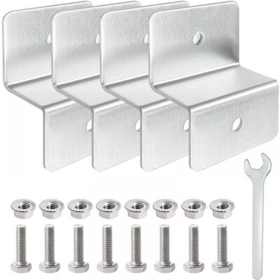 OEM Support De Montage Panneaux Solaire 4pcs Support En Aluminium Z Support De Panneau Solaire Montage Support Pour Toit De Camping Car, Bateau, Cabine - Publicité OEM Support De Montage Panneaux Solaire 4pcs Support En Aluminium Z Support De Panneau Solaire Montage Support Pour Toit De Camping Car, Bateau, Cabine - Publicité