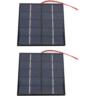 PELTOR Lot De 2 Mini Panneaux Solaires Diy 1.2w 5v Polycristallin - Avec Câble, 100x100mm, Pour Téléphone/tablette - Publicité PELTOR Lot De 2 Mini Panneaux Solaires Diy 1.2w 5v Polycristallin - Avec Câble, 100x100mm, Pour Téléphone/tablette - Publicité