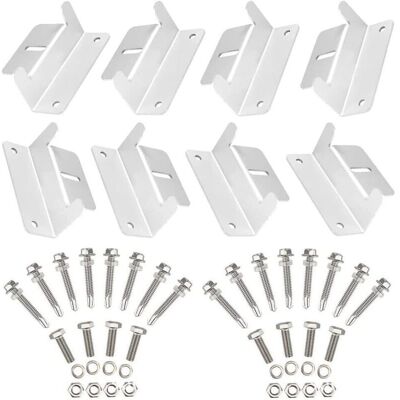 OEM Système De Fixation De Panneau Solaire En Forme De Z Pour Caravanes, Bateaux, Voitures, Camions, Maisons, Supports De Toit Hors Réseau (8 Supports Au Total) - Publicité OEM Système De Fixation De Panneau Solaire En Forme De Z Pour Caravanes, Bateaux, Voitures, Camions, Maisons, Supports De Toit Hors Réseau (8 Supports Au Total) - Publicité