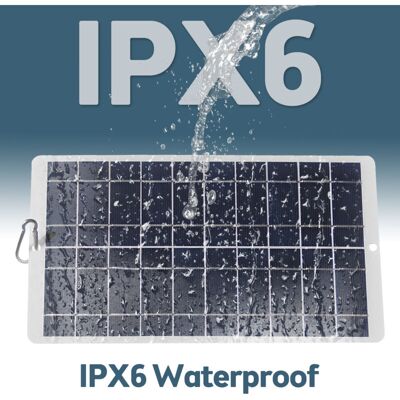 PELTOR Panneau Solaire 8w Monocristallin - Ipx6, Port Usb-c, 5v, 19% Rendement, Pour Smartphone Et Caméra Extérieure - Publicité PELTOR Panneau Solaire 8w Monocristallin - Ipx6, Port Usb-c, 5v, 19% Rendement, Pour Smartphone Et Caméra Extérieure - Publicité