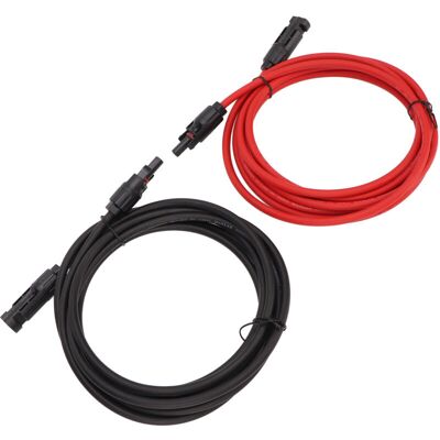 OEM 1 Paire De Câbles D'Extension Solaires 6 Mm² Isolés En Cuivre Ppe, Adaptateur Pour Panneau Solaire Pour Système Photovoltaïque De Camping-car, 6 M / 19,7 Pi - Publicité OEM 1 Paire De Câbles D'Extension Solaires 6 Mm² Isolés En Cuivre Ppe, Adaptateur Pour Panneau Solaire Pour Système Photovoltaïque De Camping-car, 6 M / 19,7 Pi - Publicité