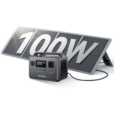 OEM Station D'Énergie Portable - Aferiy - 256wh (400w) - Panneau Solaire 100w Pliable - Batterie Lifepo4 - Onduleur 400w/ups - Publicité OEM Station D'Énergie Portable - Aferiy - 256wh (400w) - Panneau Solaire 100w Pliable - Batterie Lifepo4 - Onduleur 400w/ups - Publicité