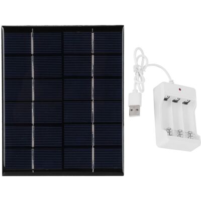 PELTOR Jeffergarden Panneau D'Énergie Solaire 2w 6v, Avec Chargeur De Batterie Aa, Pour Projet Scientifique, Produit De Bricolage - Publicité PELTOR Jeffergarden Panneau D'Énergie Solaire 2w 6v, Avec Chargeur De Batterie Aa, Pour Projet Scientifique, Produit De Bricolage - Publicité