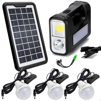 OEM Lampe Solaire Camping, Panneau 6v 3,5w, Batterie 6v 4500mah, 3 Ampoules, Usb, Chargeur (multifonction) - Publicité OEM Lampe Solaire Camping, Panneau 6v 3,5w, Batterie 6v 4500mah, 3 Ampoules, Usb, Chargeur (multifonction) - Publicité