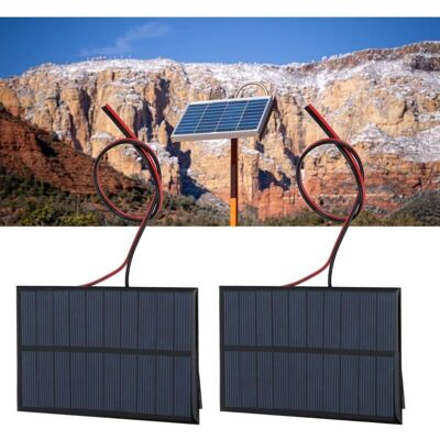 MOXIE 2pcs Mini Panneau Solaire, Panneau De Cellules Solaires En Polysilicium Pratique De Qualité Garantie À Haut Rendement, Lumières De Paysage Largement Utilisées Pour Les Lumières De Pelouse 5v 250ma - Publicité MOXIE 2pcs Mini Panneau Solaire, Panneau De Cellules Solaires En Polysilicium Pratique De Qualité Garantie À Haut Rendement, Lumières De Paysage Largement Utilisées Pour Les Lumières De Pelouse 5v 250ma - Publicité