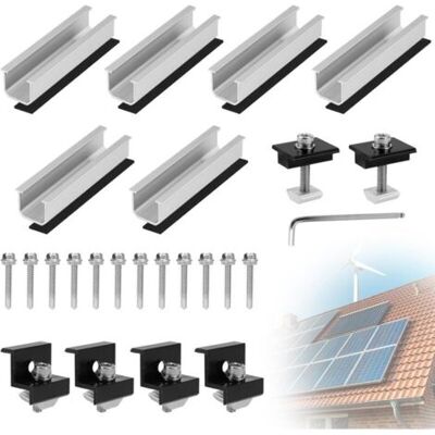 OEM Lot De 6 Supports Solaires Pour Toit Plat De 12 Cm - Kit De Montage Pour Centrale De Balcon - Support De Panneau Solaire - Support De Toit Plat Photovoltaïque - Rail De Montage Pour Panneau - Publicité OEM Lot De 6 Supports Solaires Pour Toit Plat De 12 Cm - Kit De Montage Pour Centrale De Balcon - Support De Panneau Solaire - Support De Toit Plat Photovoltaïque - Rail De Montage Pour Panneau - Publicité