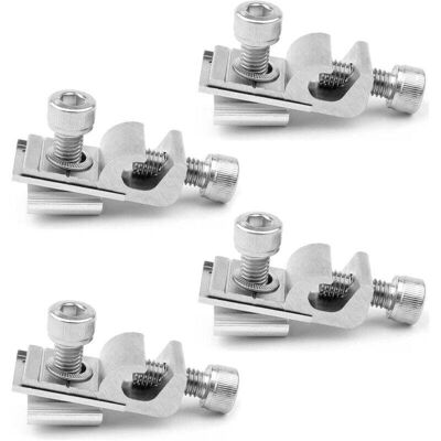 OEM Support Pour Panneau Solaire, Clip De Mise À La Terre Pour Panneau Solaire, 4 Pièces De Pinces D'Extrémité En Aluminium Pv Panneaux Solaires, Pour Système De Montage Solaire,m6-dou - Publicité OEM Support Pour Panneau Solaire, Clip De Mise À La Terre Pour Panneau Solaire, 4 Pièces De Pinces D'Extrémité En Aluminium Pv Panneaux Solaires, Pour Système De Montage Solaire,m6-dou - Publicité