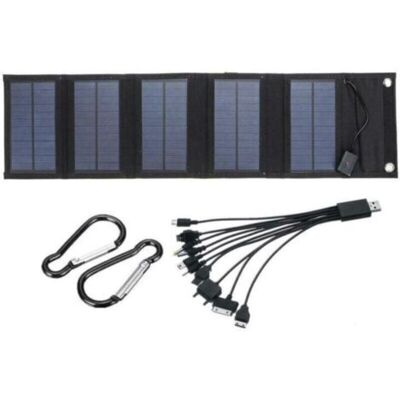 OEM Chargeur De Panneau Solaire Pliable 70 W Avec Sortie 5 V Dc (10 Connecteurs) Et Port Usb, Centrale Électrique Portable-- - Publicité OEM Chargeur De Panneau Solaire Pliable 70 W Avec Sortie 5 V Dc (10 Connecteurs) Et Port Usb, Centrale Électrique Portable-- - Publicité
