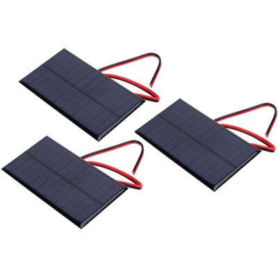 PELTOR Jeffergarden Module D'Alimentation De Cellule De Panneau Solaire Dc 6v 1w, 3 Pièces, Silicium Polycristallin Avec Câble De 30cm - Publicité PELTOR Jeffergarden Module D'Alimentation De Cellule De Panneau Solaire Dc 6v 1w, 3 Pièces, Silicium Polycristallin Avec Câble De 30cm - Publicité