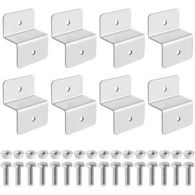 MOXIE Panneau Solaire En Z, 8pcs Panneaux Solaire Support En Aluminium Conviennent Aux Véhicules Récréatifs Aux Toits, Montage De Panneau Solaire Adopte Un Design En Forme De Z(avec 16 Écrous Et 16 Boulons) - Publicité MOXIE Panneau Solaire En Z, 8pcs Panneaux Solaire Support En Aluminium Conviennent Aux Véhicules Récréatifs Aux Toits, Montage De Panneau Solaire Adopte Un Design En Forme De Z(avec 16 Écrous Et 16 Boulons) - Publicité