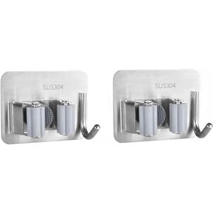 PARKSIDE 2 Pièces Porte Balai,acier Inoxydable Porte Balais Mural,adhésif Mop Support Avec Crochets Pour Cuisine Salle De Bain Jardin - Publicité PARKSIDE 2 Pièces Porte Balai,acier Inoxydable Porte Balais Mural,adhésif Mop Support Avec Crochets Pour Cuisine Salle De Bain Jardin - Publicité