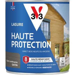V33 - Lasure Haute Protection Biosourcée Gris Anthracite Satin - 0,75l - Publicité V33 - Lasure Haute Protection Biosourcée Gris Anthracite Satin - 0,75l - Publicité
