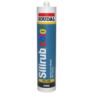 Silirub Color - Mastic Silicone Neutre En Couleurs Ral Standard - Soudal - Cartouche De 300 Ml Ral 7040 - Gris Fenêtre - Publicité Silirub Color - Mastic Silicone Neutre En Couleurs Ral Standard - Soudal - Cartouche De 300 Ml Ral 7040 - Gris Fenêtre - Publicité
