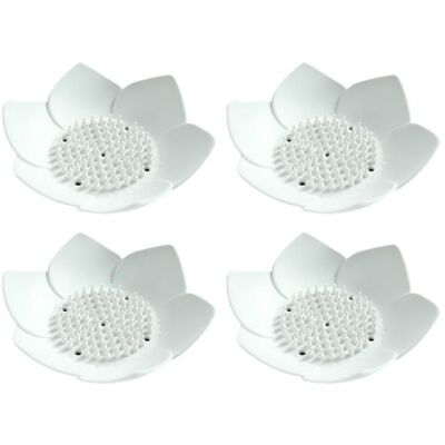 Cellfast Porte-savon Lot De 4 - Silicone Flexible - Antidérapant - Design Lotus - Publicité Cellfast Porte-savon Lot De 4 - Silicone Flexible - Antidérapant - Design Lotus - Publicité