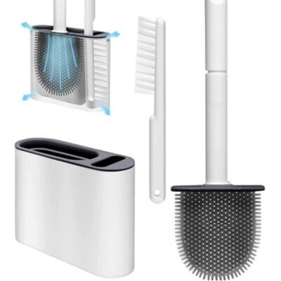 URSUS Brosse Wc Flexible Avec Support Pour Nettoyage En Profondeur Avec Fentes D'Aération, Support Au Sol Et Fixation Murale - Publicité URSUS Brosse Wc Flexible Avec Support Pour Nettoyage En Profondeur Avec Fentes D'Aération, Support Au Sol Et Fixation Murale - Publicité