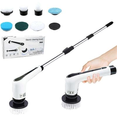 FLAMMKRAFT Brosse De Nettoyage Électrique Extensible Pour Le Ménage, Solution De Nettoyage Facile - Publicité FLAMMKRAFT Brosse De Nettoyage Électrique Extensible Pour Le Ménage, Solution De Nettoyage Facile - Publicité