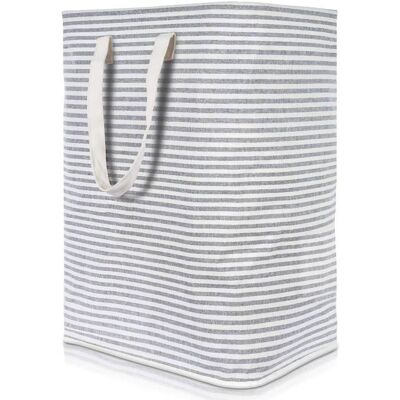 Cellfast Panier À Linge Pliable 72l Imperméable En Tissu Tc Gris Avec Poignées Renforcées 40x30x60 Cm - Publicité Cellfast Panier À Linge Pliable 72l Imperméable En Tissu Tc Gris Avec Poignées Renforcées 40x30x60 Cm - Publicité