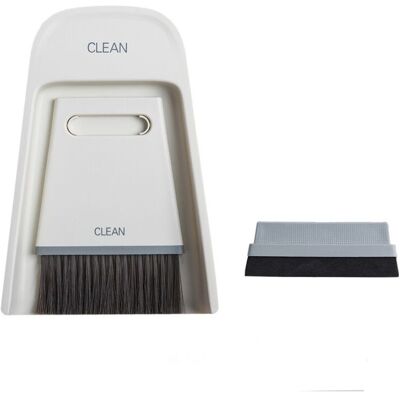 MOXIE Ensemble De Pelle À Poussière De Balai, Balais De Poussière Table De Bureau Mini Balai De Nettoyage De Pelle À Poussière Brosse De Nettoyage Essuyage Outils De Nettoyage(gris Blanc) - Publicité MOXIE Ensemble De Pelle À Poussière De Balai, Balais De Poussière Table De Bureau Mini Balai De Nettoyage De Pelle À Poussière Brosse De Nettoyage Essuyage Outils De Nettoyage(gris Blanc) - Publicité