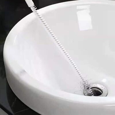 Melissa 2 Pièces Brosse De Nettoyage De Drain D'Égout, 45cm Flexible Brosse De Nettoyage Pour Débouchage De Canalisation, Vidange Drague Outil Pour Salle De Bains Cuisine (2 Pièces) - Publicité Melissa 2 Pièces Brosse De Nettoyage De Drain D'Égout, 45cm Flexible Brosse De Nettoyage Pour Débouchage De Canalisation, Vidange Drague Outil Pour Salle De Bains Cuisine (2 Pièces) - Publicité