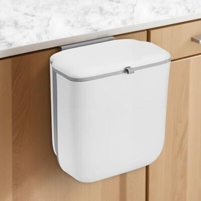 Scotch Poubelle Suspendue Sous Évier, 10 L, Avec Couvercle Anti-odeurs, Pliable, Idéale Pour La Salle De Bain, Le Camping Et Les Caravanes (blanche) - Publicité Scotch Poubelle Suspendue Sous Évier, 10 L, Avec Couvercle Anti-odeurs, Pliable, Idéale Pour La Salle De Bain, Le Camping Et Les Caravanes (blanche) - Publicité