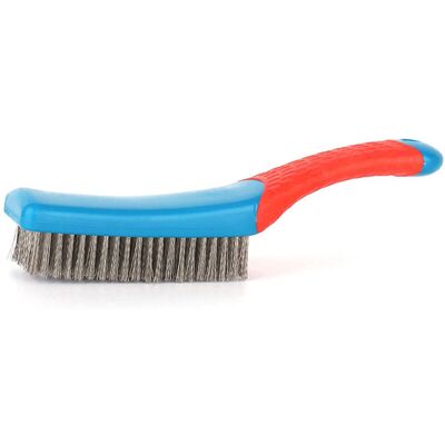 PELTOR Jeffergarden Petite Brosse Métallique En Acier Inoxydable, Brosse À Gratter Multifonctionnelle Avec Manche En Silicone Pour Le Décapage De La Rouille, Le Nettoyage De La Peinture Et Du Béton. Publicité PELTOR Jeffergarden Petite Brosse Métallique En Acier Inoxydable, Brosse À Gratter Multifonctionnelle Avec Manche En Silicone Pour Le Décapage De La Rouille, Le Nettoyage De La Peinture Et Du Béton. Publicité