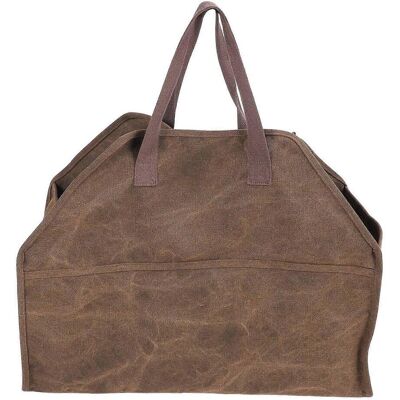 FLAMMKRAFT Sac À Bûches En Toile Robuste, Grand Sac Porte-bûches, Sac De Courses, Accessoires Pour Poêle À Bois, Taille S - Publicité FLAMMKRAFT Sac À Bûches En Toile Robuste, Grand Sac Porte-bûches, Sac De Courses, Accessoires Pour Poêle À Bois, Taille S - Publicité