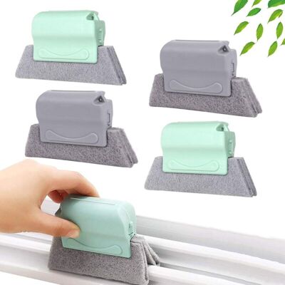 BRINSEA 4 Pièces Brosse De Nettoyage De Rainure De Fenêtre Créative, Brosse De Nettoyage De Fenêtre Magique Nettoyant Tous Les Coins Et Les Espaces - Publicité BRINSEA 4 Pièces Brosse De Nettoyage De Rainure De Fenêtre Créative, Brosse De Nettoyage De Fenêtre Magique Nettoyant Tous Les Coins Et Les Espaces - Publicité