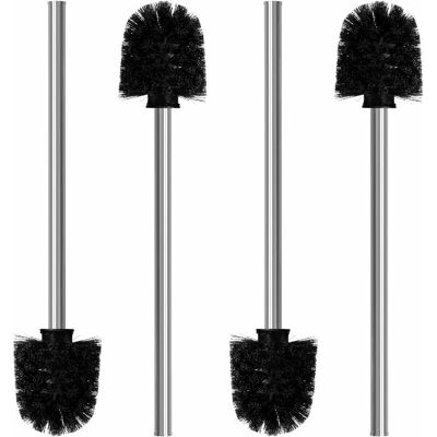 MOXIE Jeu De 4 Brosses À Toilettes - Brosse À Chiotes De 8 Cm De Diamètre - Balai De Nettoyage Pour Wc Avec Manche En Acier Inoxydable - Balayette Wc Au Design Élégant Et Classe - Publicité MOXIE Jeu De 4 Brosses À Toilettes - Brosse À Chiotes De 8 Cm De Diamètre - Balai De Nettoyage Pour Wc Avec Manche En Acier Inoxydable - Balayette Wc Au Design Élégant Et Classe - Publicité