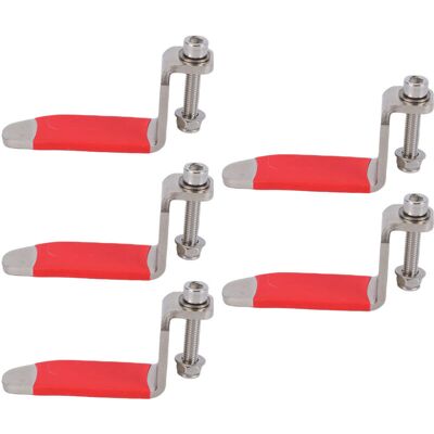 MOXIE Lot De 5 Crochets Pneumatiques En Forme De L Pour Cloueuses Pneumatiques, Marteaux Et Soufflettes, Avec Raccord Rotatif En Acier Inoxydable. Publicité MOXIE Lot De 5 Crochets Pneumatiques En Forme De L Pour Cloueuses Pneumatiques, Marteaux Et Soufflettes, Avec Raccord Rotatif En Acier Inoxydable. Publicité