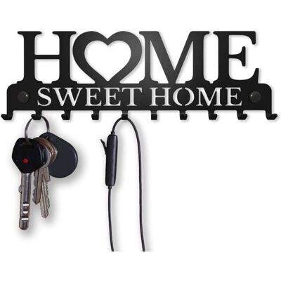 Cellfast Porte-clés Mural Accroche Clef Sweet Home Décoratif (10 Crochets), Patère En Métal Pour Porte D'Entrée, Cuisine Ou Garage - Publicité Cellfast Porte-clés Mural Accroche Clef Sweet Home Décoratif (10 Crochets), Patère En Métal Pour Porte D'Entrée, Cuisine Ou Garage - Publicité
