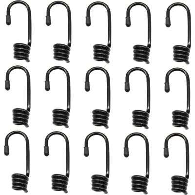 Vision Lot De 16 Crochets Spiralés Pour Cordes D'Écartement De 9 Mm De Diamètre, Pour Une Utilisation En Extérieur - Publicité Vision Lot De 16 Crochets Spiralés Pour Cordes D'Écartement De 9 Mm De Diamètre, Pour Une Utilisation En Extérieur - Publicité