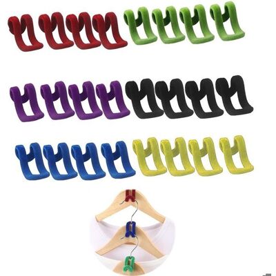 Cellfast 24 Pcs Magique Cintres Gain De Place Command Crochet Mini Crochets De Suspension De Flocage Antidérapant Crochets - Publicité Cellfast 24 Pcs Magique Cintres Gain De Place Command Crochet Mini Crochets De Suspension De Flocage Antidérapant Crochets - Publicité